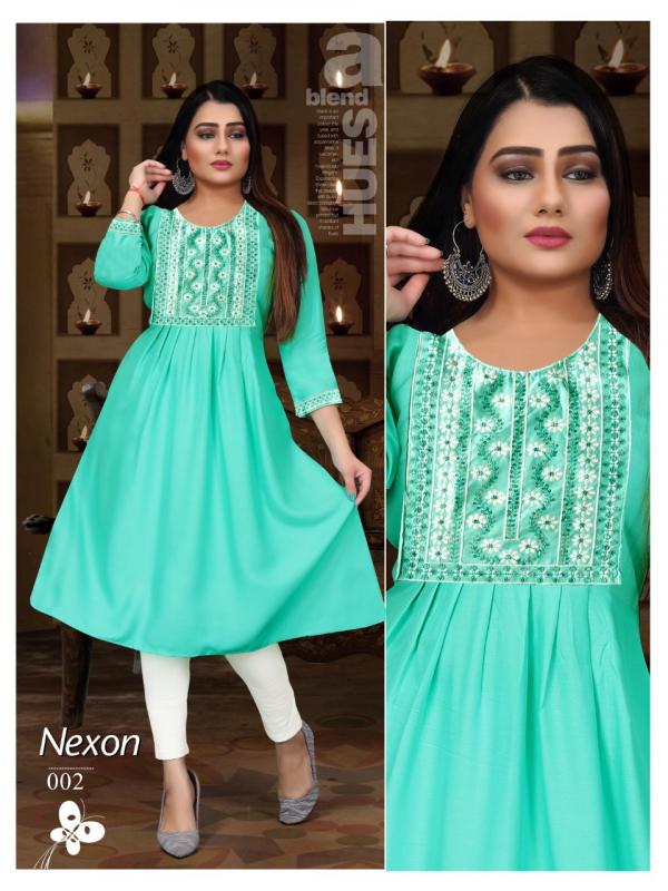 Trendy Nexon Vol 2 Rayon Designer Kurti Collection